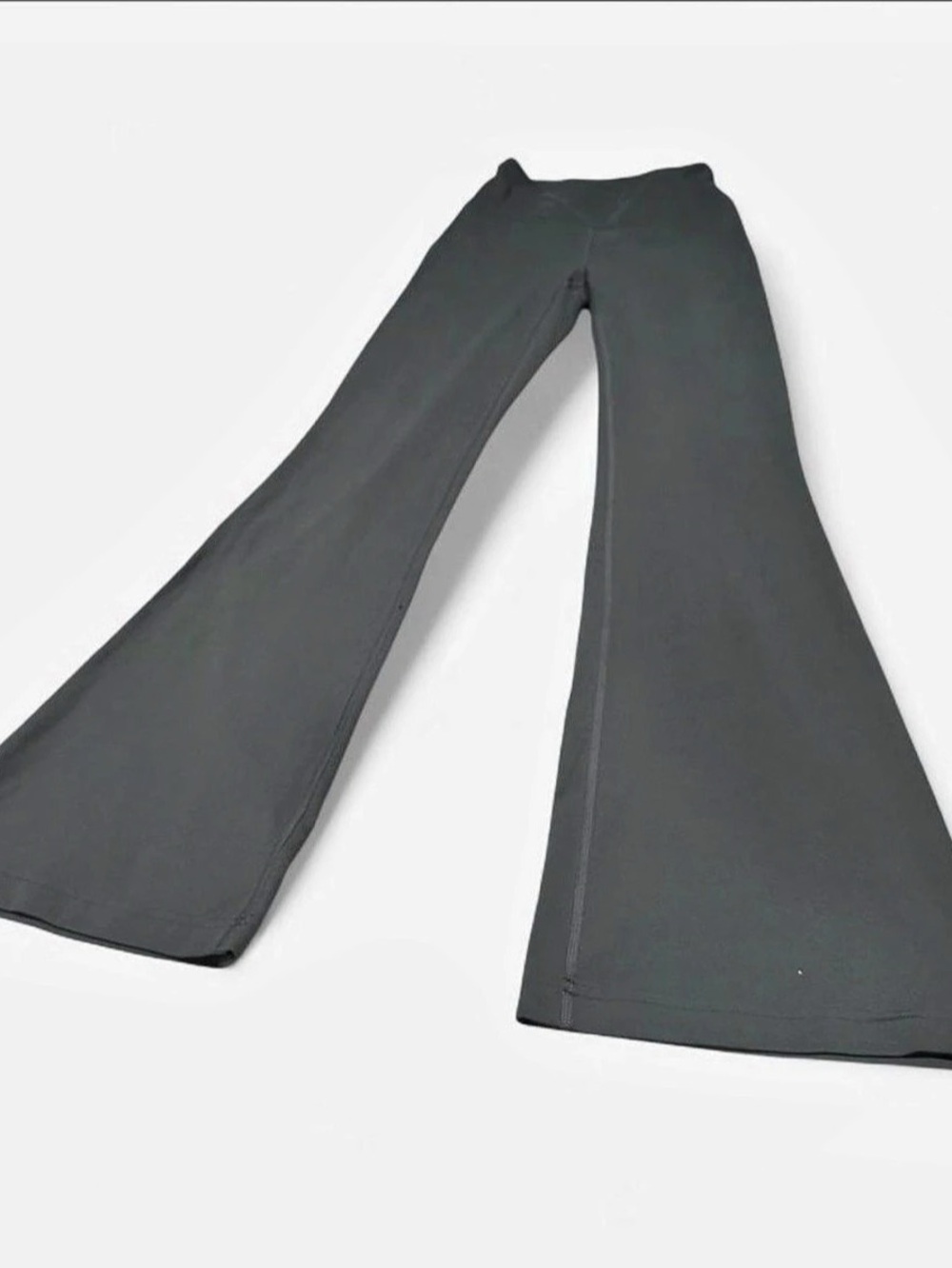 lululemon Groove Super-High-Rise Flared Pant Nulu Gray Size 4